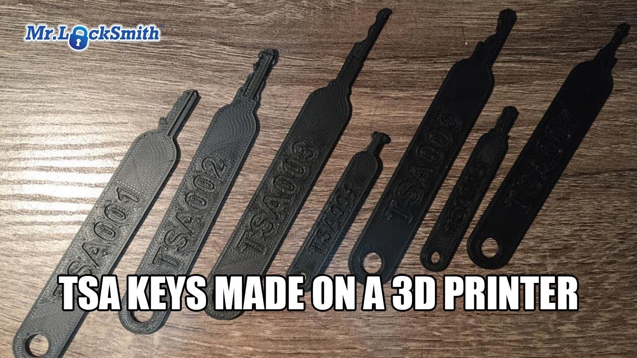 TSA Keys 3D Printer | Mr. Locksmith