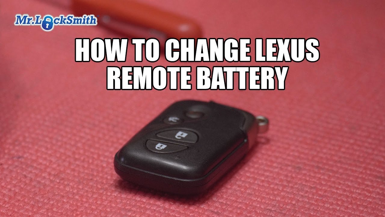 How to Replace Lexus Remote Battery Downtown Vancouver